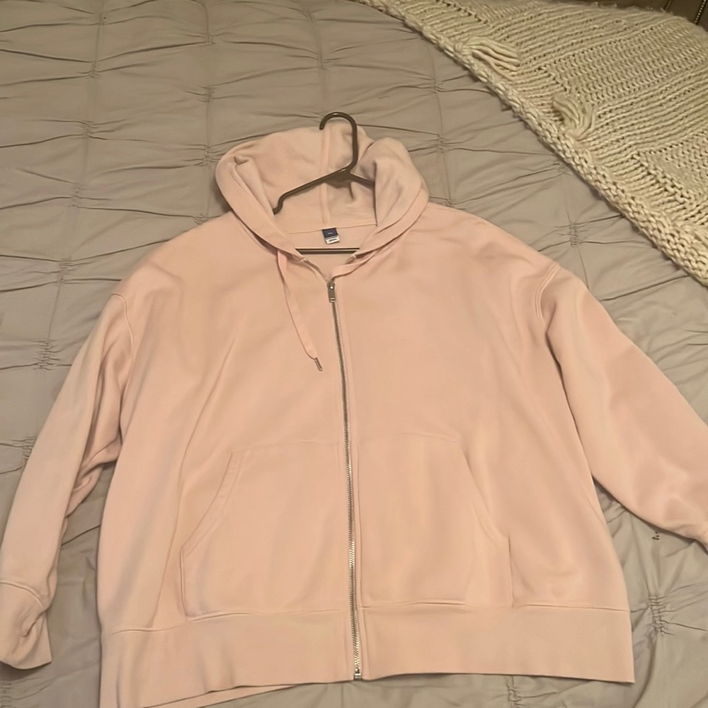 Light pink old navy zip up